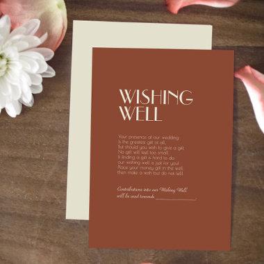 Autumn Boho Deco | Rust Wedding Wishing Well Enclosure Invitations