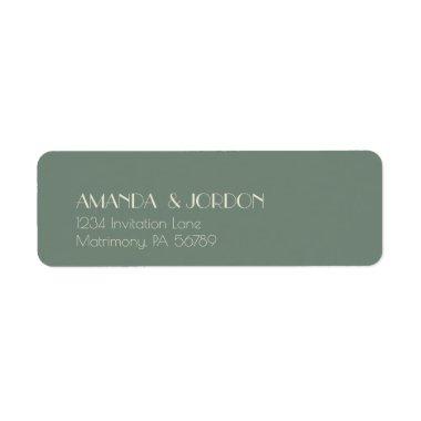 Autumn Boho Deco | Sage Green Return Address Label