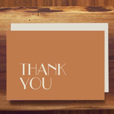 Autumn Boho Deco | Terracotta Wedding Flat Thank You