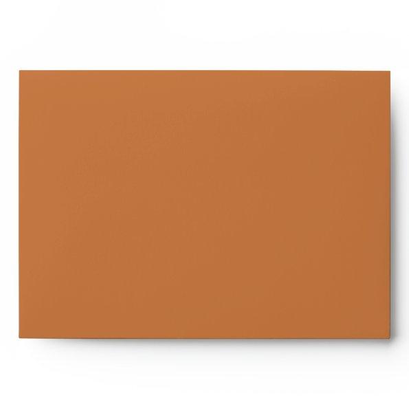 Autumn Boho Deco | Terracotta Wedding  Envelope