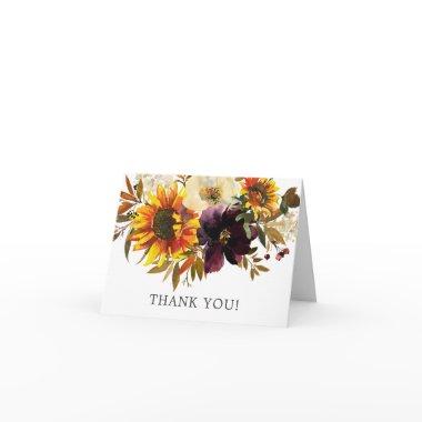 Autumn Bouquet Sunflowers Floral Thank You