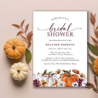 Autumn Bridal Shower Invitations