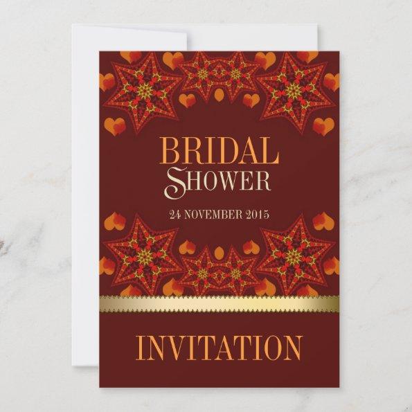 Autumn Earth Love Bridal Shower Invitations