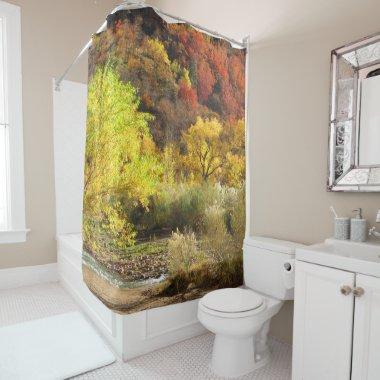 Autumn Fall Colors Zion NP USA Shower Curtain