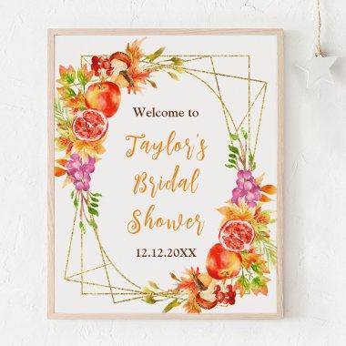 Autumn Fall Harvest  Welcome Sign
