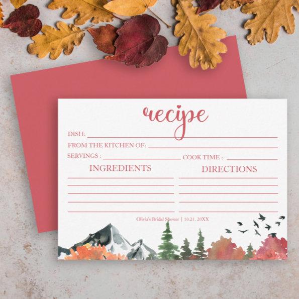 Autumn Fall Mountain Forest Recipe