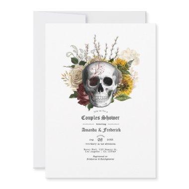 Autumn Fall Rustic Floral Gothic Couples Shower