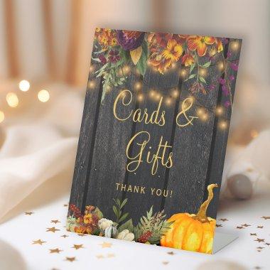 Autumn fall rustic wood wedding Invitations gifts sign