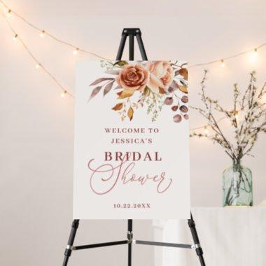 Autumn Floral Bridal Shower Welcome Foam Boards