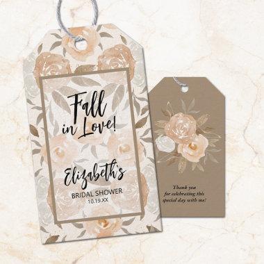 Autumn Floral Favor Gift Tags