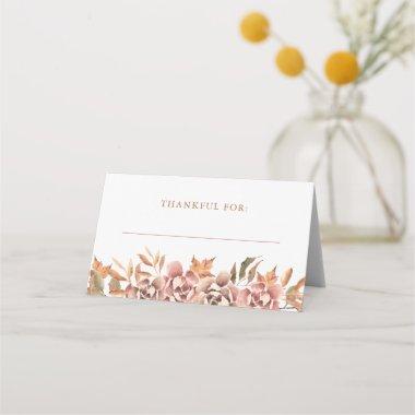 Autumn Floral Place Invitations