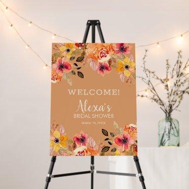 Autumn Flowers  Welcome Foam Board