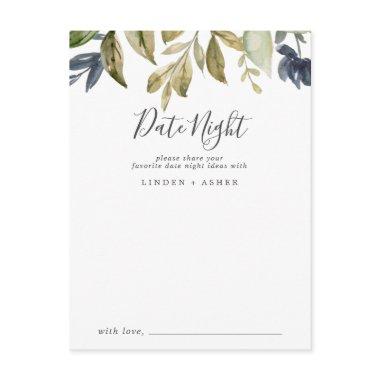 Autumn Greenery Date Night Idea Invitations