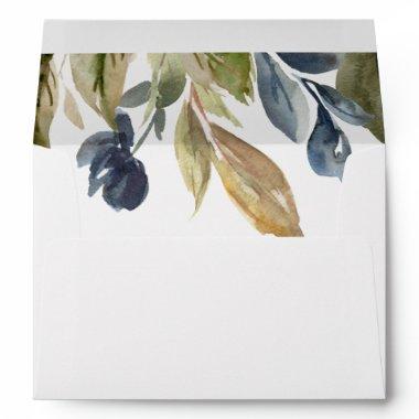 Autumn Greenery Wedding Invitations Envelope