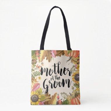 Autumn Leaves Pumpkin Wedding Mother of the Groom Tote Bag