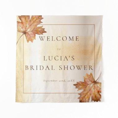 Autumn Maple Leaf Watercolor  Welcome Tapestry