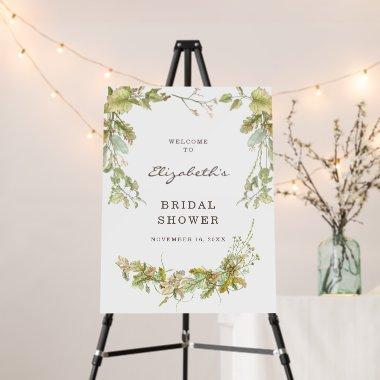 Autumn Oak | Bridal Shower Welcome Foam Board