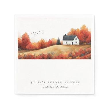 Autumn Peaceful Countryside  Napkins