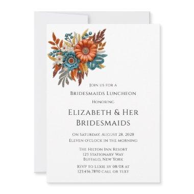 Autumn Sequined Blossoms Bridesmaids Luncheon