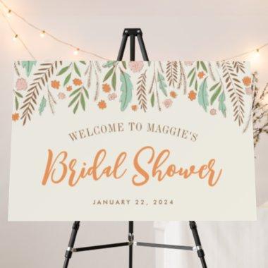 Autumn Sprigs Fall Bridal Shower Foamcore Sign