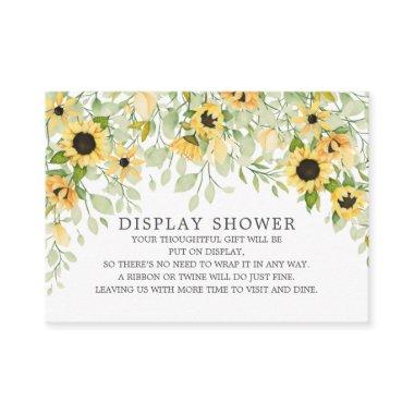 Autumn Sunflower Bridal Shower Display Shower Enclosure Invitations