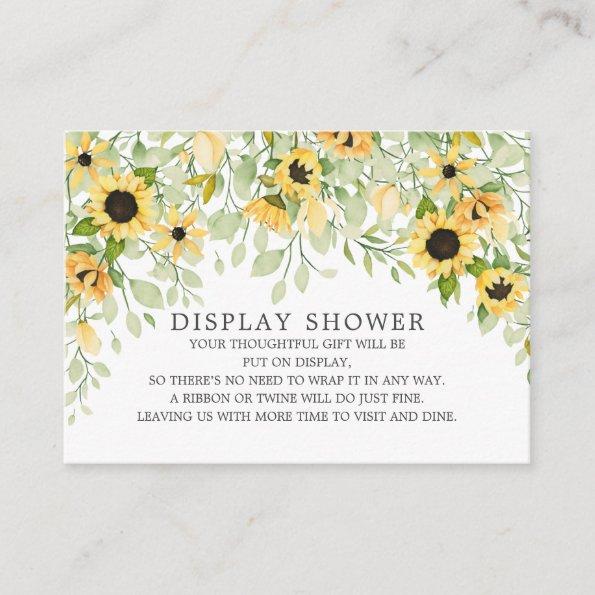 Autumn Sunflower Bridal Shower Display Shower Enclosure Invitations