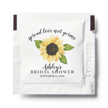 Autumn Sunflower Bridal Shower Hand Sanitizer Packet
