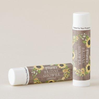 Autumn Sunflower Bridal Shower Lip Balm