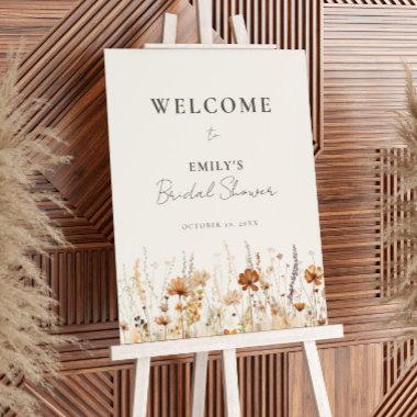Autumn Wildflower Meadow Welcome Sign