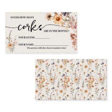 Autumn Wildflowers How many Corks Shower Game