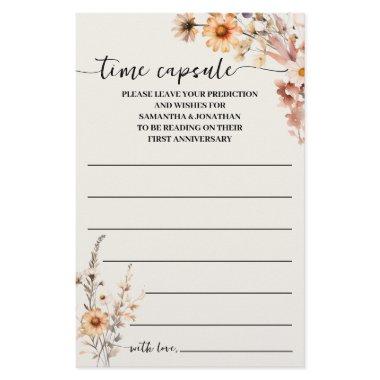 Autumn Wildflowers Time Capsule Advice Game  Flyer