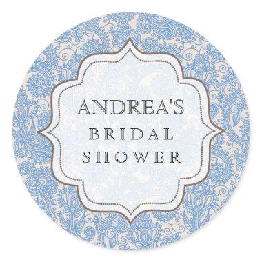 Baby Blue Bridal Shower Dessert Table Tag Label