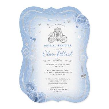 Baby Blue Silver Cinderella Princess