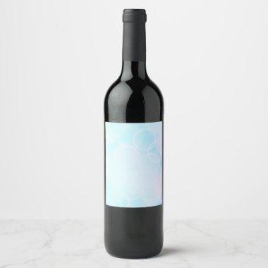 Baby Bokeh - Blue Wine Label