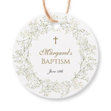Baby Breath Baptism Communion Gift Tags