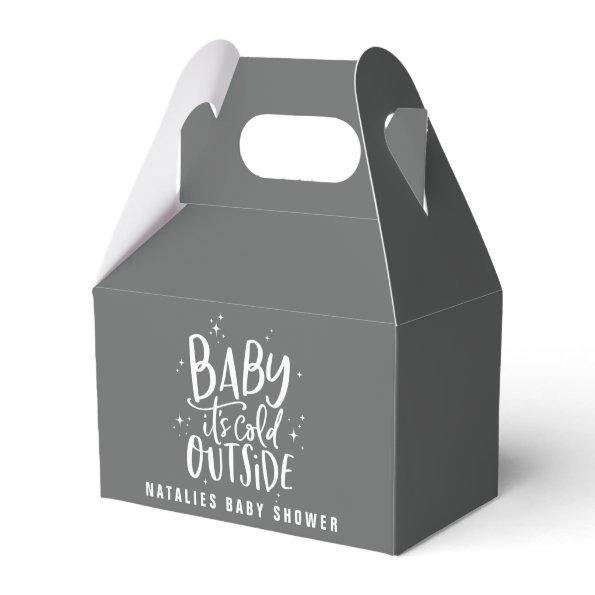 Baby its cold outside baby shower favor box