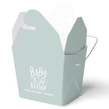 Baby its cold outside baby shower favor boxes