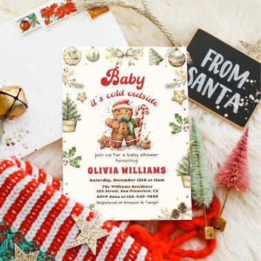 Baby It's Cold Outside Christmas Baby Shower Invitations