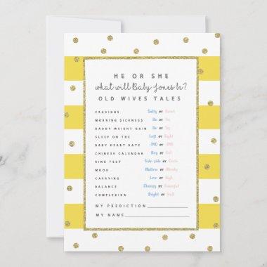 baby prediction Invitations baby shower game mom to be