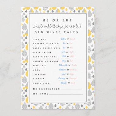 baby prediction Invitations baby shower game mom to be