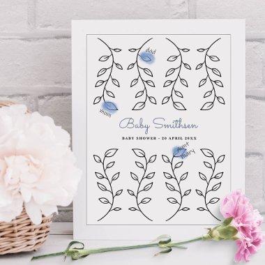 Baby Shower Alternative Guest Book Floral