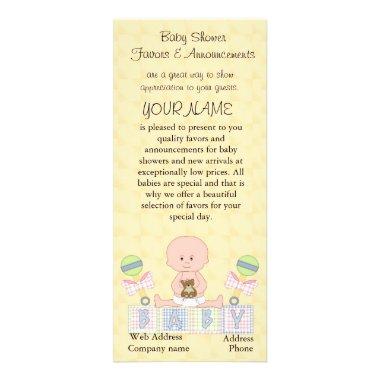 Baby Shower Favor Business Brochure Rack Invitations