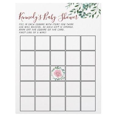 Baby Shower Game Eucalyptus 2 Sided