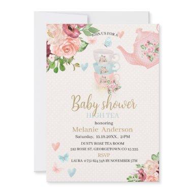 Baby shower high tea Invitations