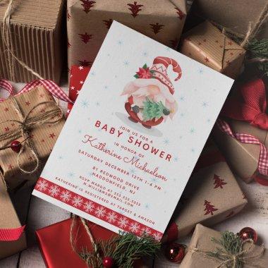 BABY SHOWER | Merry Christmas Plaid Gnome