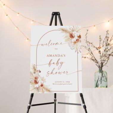 Baby Shower Welcome Sign | Boho Baby Shower Floral