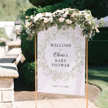 Baby's Breath Baby Shower Welcome Foam Board