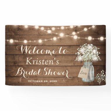 Baby's Breath Mason Jar String Light  Banner