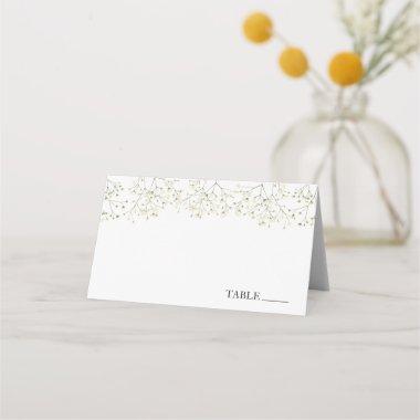 Baby's Breath Name Place Invitations