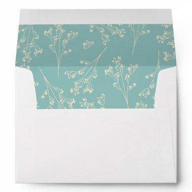 Baby's Breath Silhouette Lining Envelope